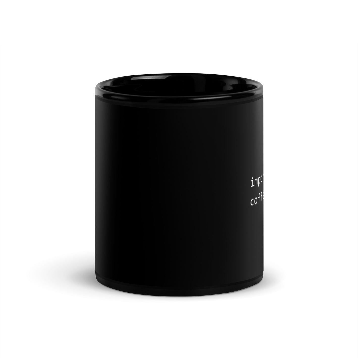 Python Code Terminal Style Black Mug