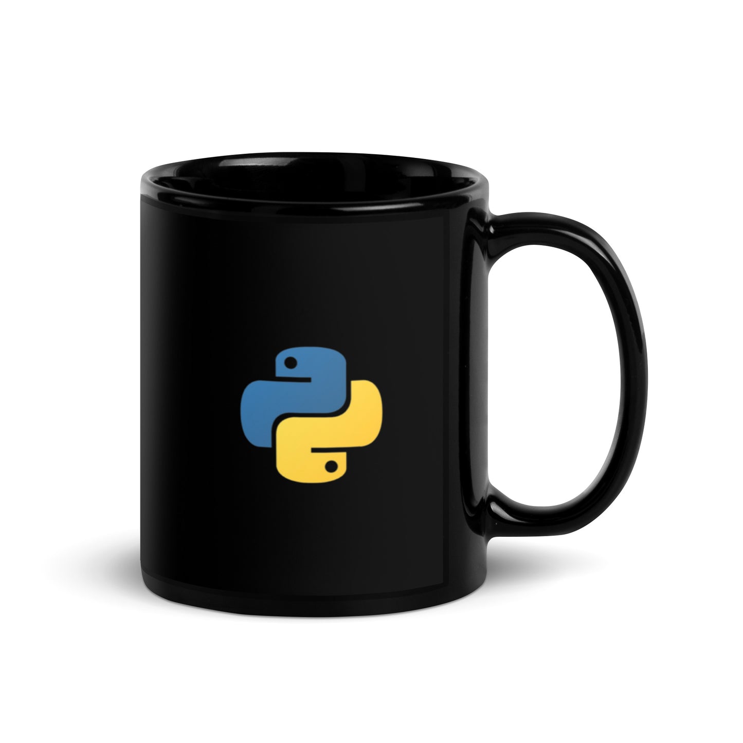 Python Logo Black Mug