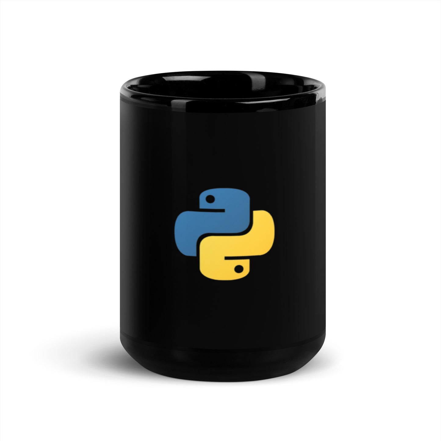 Python Logo Black Mug