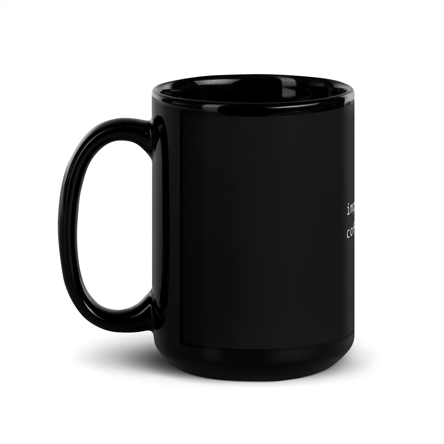 Python Code Terminal Style Black Mug