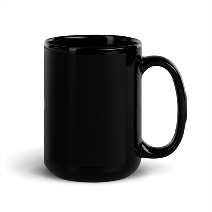 Python Logo Black Mug