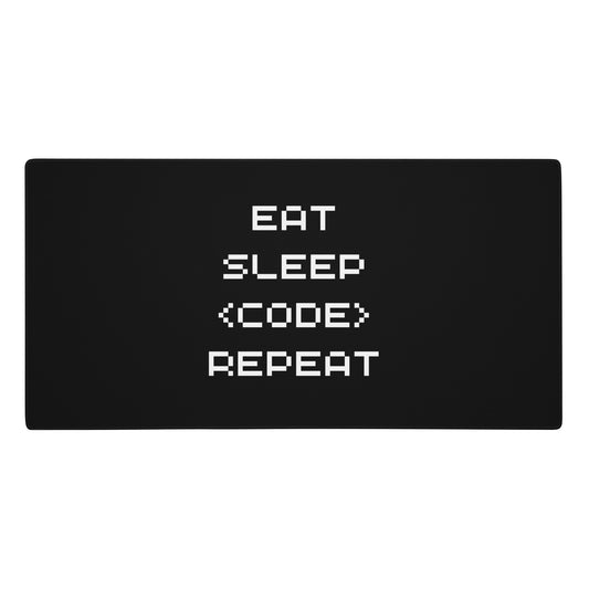 "Eat Sleep Code Repeat" mouse pad