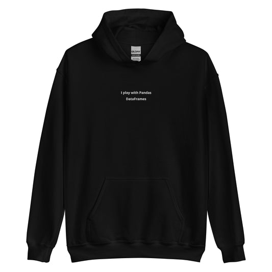 "I Play with Pandas DataFrames" Hoodie