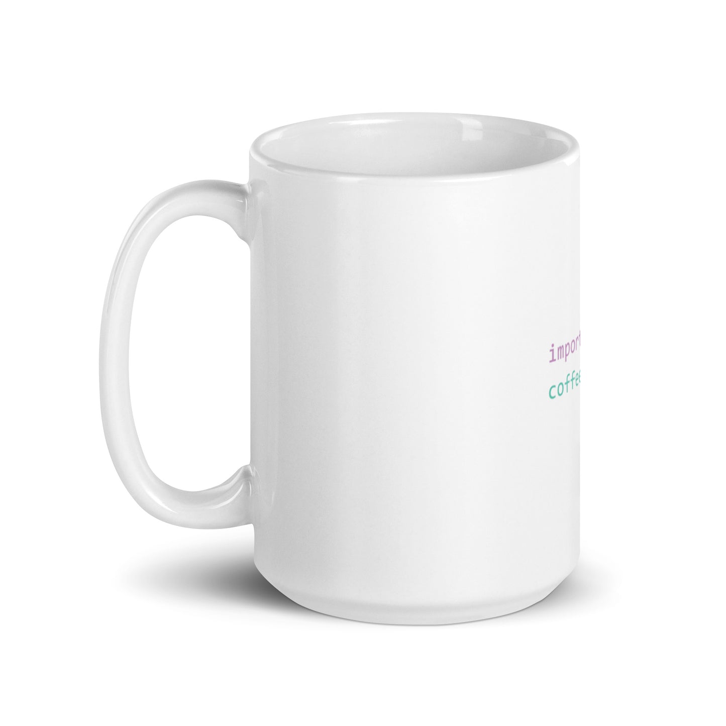 Python Code VS Code Style White Mug