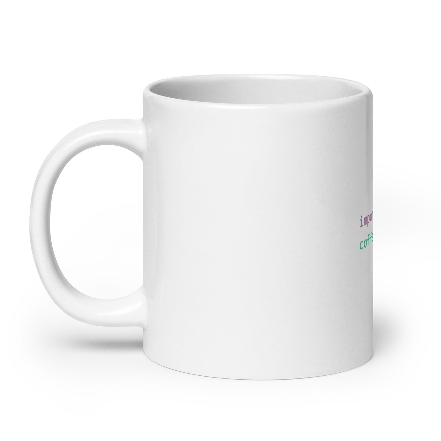 Python Code VS Code Style White Mug